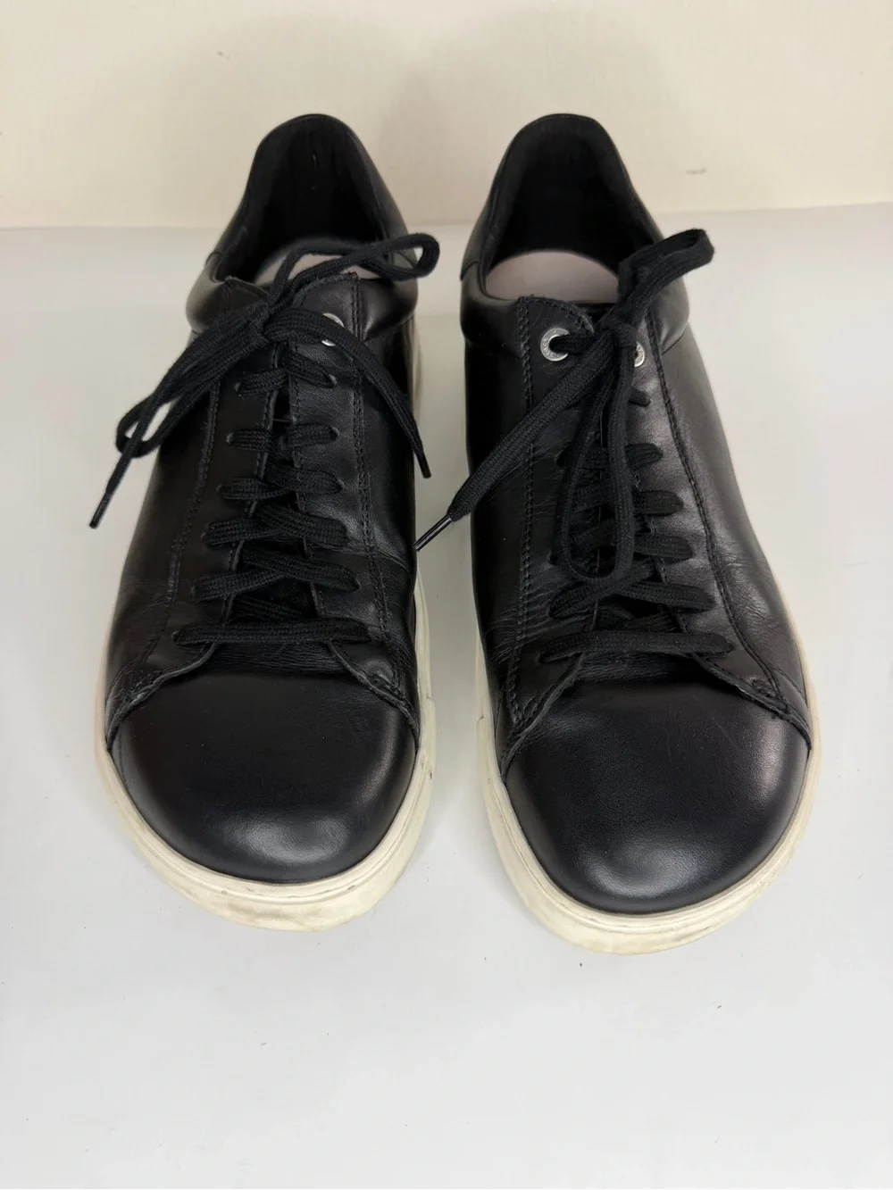 Birkenstock Bend Low Black Leather Sneakers Men Size EU 44 US 11 Made In Germany